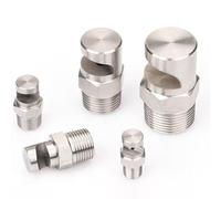 Stainless Steel Flat Fan Spray Tip， BSP Stainless Steel Wide Angle Flat Fan Nozzle 1/8 to 3/4 Inch Pack of 2 Or 5 Pcs(3/4 Wide Angle Fan Nozzle (Hole Diameter 8.4mm),2pcs)