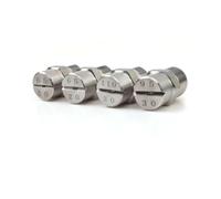 Stainless Steel Flat Fan Spray Tip, Fan Nozzle 65°/95°/110° Pressure Large Area Adjustable Water Flow line 5pcs(1/2 External Thread 20mm (Bore Diameter 2.4mm) 65°)