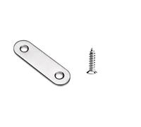 Stainless Steel Flat Mending Repair Plate Bracket Connector, Straight Brace Fixing Plated Joint, 2.2X0.63 in Hardware Accessories(40pcs-80screws(57mm)