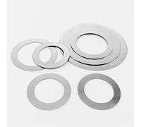 Stainless Steel Flat Penny Washers, 304 Stainless Steel Flat Washers M2 To M40 0.1-0.3mm Pack Of Assorted(10pcs M25x35x0.1)