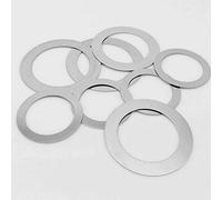 Stainless Steel Flat Penny Washers, Pack Of 50 DIN988 304 Stainless Steel Flat Washers M2 M3 M4 M5 M6 M7 M8(M7x13x0.5mm)