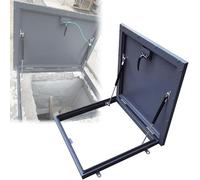 Stainless Steel Flat Roof Access Hatch Door - Rainproof Attic Cover with Rubber Seal Strip - Security Door (34x40in / 86.3x101.5cm) for Easy Access