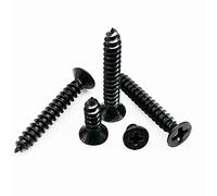 Stainless Steel Flat Self Tapping Screws, M1-M1.7 Phillips Flat Countersunk Head Screws Carbon Steel Self-Tapping Wood 100 Pcs 3-8mm(100Pcs M1.7,4Mm)