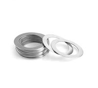 Stainless Steel Flat Washers, SUS304 Stainless Steel Flat Washers M42 M45 M48 M50 0.1mm-1.0mm Thickness 61-Piece Pack(45x55x0.5mm 3Pcs)