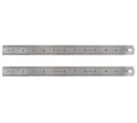 Stainless Steel Flexible Rulers - 12 Inch - Pack of 2 - Metal Heavy Duty Steel Ruler - Metric and Imperial Measurement Ruler
