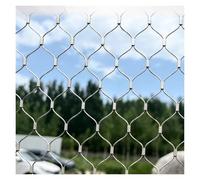 Stainless Steel Flexible Safety Net 4cm/1.5mm Anti-Fall Balcony Barrier Easy-Cut Pet & Poultry Protection Fencing 0.8x6m Size for Secure Outdoor Use