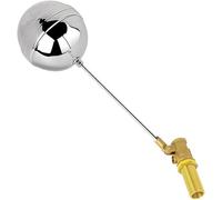 Stainless Steel Float Ball Valves, 1pcs Copper 1/2" Male Thread Extended Water Tank Float Valve, Flow Control Switch(7cm)
