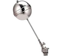 Stainless Steel Float Ball Valves, 1pcs DN15 DN20 Big Flow Float Valve for Hot Water Boiler, Tower, Storage Tank(DN15)