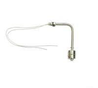 Stainless Steel Float Switch L Type Right Angle Water Level Sensor For Tank Pool High Temperature 120c Pressure 5mpa Ac 220v Dc 200v Silver 75mm(100mm)