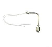 Stainless Steel Float Switch L Type Water Level Sensor 304 Liquid Controller for Tank Pool High Temp 120C Right Angle Design Silver 150mm(100mm)