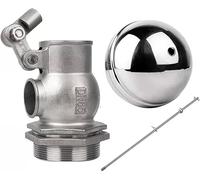 Stainless Steel Float Valve, Adjustable Water Level Control Floating Ball Valve for Cisterns, Durable 304 Construction, Ideal for Fluid Flow Management