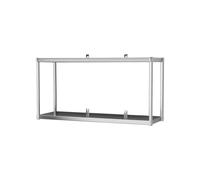 Stainless Steel Floating Shelf WallMounted Storage Rack for Kitchen Restaurants & Home Durable Organizer for Bars Silver Color Size: 120 x 30 cm