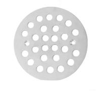Stainless Steel Floor Drain Cover, Screw-in Bathroom Shower Drain Grate With Anti-Clog Design 10X10cm For 4-inch To 14-inch Drain Pipes(Round - Silver)