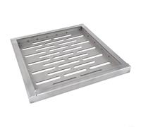 Stainless Steel Floor Drain Cover with Frame Supports Reliable Drainage Functionality in Both Urban and Installations (250 * 250 * 20mm)
