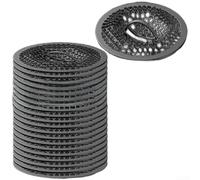 Stainless Steel Floor Drain Insert Kit with Built-in Hair Filter for Seamless Integration into 50mm and 75mm Drain Installations (20pcs)