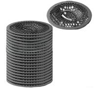 Stainless Steel Floor Drain Insert Kit with Built-in Hair Filter for Seamless Integration into 50mm and 75mm Drain Installations (10pcs)