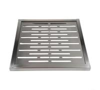 Stainless Steel Floor Drain with Frame, Square Drain Cover, Anti Slip Drainage Grate, Heavy Duty Sewer Cover, Rust Proof Manhole Cover, Outdoor Gully Grid for Quick FLOWs(300 * 300 * 20mm)