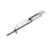 Stainless Steel Flush Bolt Lever Extension Duty Rust-Resistant Secure Automatic Spring Lock for Doors Fir Hollow Swing Door Commercial Office Retail Silver 6