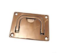 Stainless Steel Flush Pull Handles, Square Recessed Ring Design, Resistant, For Cabinets Boats Marine Hatch Indoor(76 * 56mm)