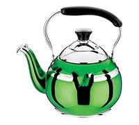 Stainless Steel Fluting Gas Kettle High Polished with Traditional Retro Spout Stove Top Tea Coffee Water 1.5L