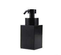 Stainless Steel Foaming Soap Dispenser, 200 mL Capacity, for Bathroom and Kitchen, Hand Pump Bottle, Rust-Resistant, Sleek Modern Design(Black)