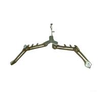 Stainless Steel Folding Gas Cylinder Stand Portable Propane Canister Support Compact Stable Base Secure Mount for Camping Hiking Backpacking Fits Most Outdoor Stoves 6.5x3x3cm Silver 80g