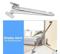 Stainless Steel Folding Pull Rod 2PCS for Cabinet Door with Movable Lift Up Support Left and Right Side Use Fixed with Screws and Practical