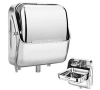 Stainless Steel Folding Sink, Square Single Bowl Sink for RV Kitchen with Faucet, Multifunctional Hand Wash Basin for Bar, Caravan, Van, Camper, Boat