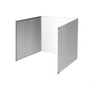 Stainless Steel Folding Stove Oil Splash Guard Kitchen Hob Heat Protector Adjustable Gas Cooker Splatter Screen Foldable Cooking Splashback Worktop Oil Spill(29 * 40 3slices)