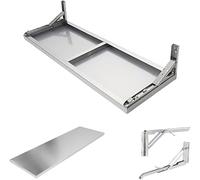 Stainless Steel Folding Table 80x35cm32x14in Versatile Laundry & Concess Shelf for Food Truc Commercial Kitchens Restaurants & Gas & SpaceSaving Design
