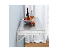 Stainless Steel Folding Table | Wall Mounted Countertop & Shelf for Kitchen Laundry Bathroom Bar | Space-Saving Easy to Clean Versatile Design