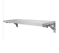 Stainless Steel Folding WallMounted Shelves Commercial Serving Stand Prep Table for Food Truc Trailers Restaurants Kitchens Utili Rooms and Gas (130 * 3)
