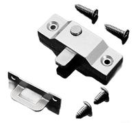 Stainless Steel Folding Window Latch Lock for Sliding Doors Featuring Secure Rivet Fastening and Modern Matte Finish (H)