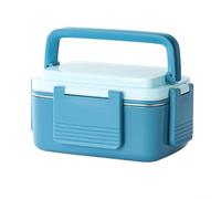 Stainless Steel Food Box with Minimalist Profile and Functional Snap Closure for Streamlined Daily Meal Management (Blue)