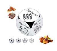 Stainless Steel Food Decision Dice, Funny Gag Gifts, Food Dice Game Food Decision Dice for Couple, Funny Gifts for Him Her, Boyfriend Girlfriend, Husband Wife/Anniversary, Christmas Stocking Stuffers
