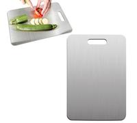 Stainless Steel Food-Grade Cutting Boards，Cutting Board Double Sided for Kitchen，Easy to Clean Non Stick Chopping Board，Perfect for Various Cooking Tasks(15.3 x 11 in)