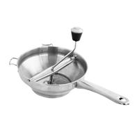 Stainless Steel Food Mill Safety Rotary Food Mill Hand Crank with Handle Wall Hanging Multi-Purpose for Canning Tomato Sauce Applesauce Potato Hand Crank