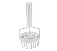 Stainless Steel Food Ricer, Double Extrusion Potato Masher with Non-Slip Handle for Vegetable Puree, Fruit, and More