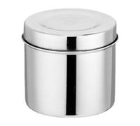 Stainless Steel Food Sample Box 550ml Airtight Container with Lid for Canteen Storage and Preservation, Sturdy 9cm Cylinder