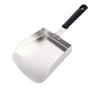 Stainless Steel Food Shovel, Food Mover Griddle Scoop, Frying Spoon with Handle for Stir Fry Cook Hibachi, Grill Large Straight Spatula