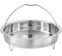 Stainless Steel Food Steamer Basket Pressure Cooker Steamer Basket with Handle Steaming Grid Drain Drainer Cooking Utensils for Vegetables, Seafood(22cm)