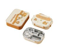 Stainless Steel Food Storage Box with Built-in Leak Proof Compartment Cookware Commuter Insulated Camping Microwave Safe Lunch Container