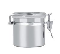 Stainless Steel Food Storage Container - Durable - Material, Airtight gel Seal, Transparent Acrylic Lid for Easy Viewing, Kitchen Pantry Organizer, Coffee S (type 3)
