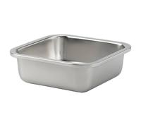 Stainless Steel Food Storage Container - Heavy Duty Reusable Metal Lunch Box for Meal Prep & Fridge Storage (Lid Sold Separately) (square/600 ML)