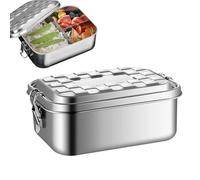 Stainless Steel Food Storage Containers,Stainless Steel Sandwich Container | Metal Snack Containers,Leakproof Metal Lunch Containers,Stainless Steel Lunch Box