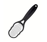 Stainless Steel Foot File - Anti-Splash Ergonomic with Coarse_Fine Grit, Durable for Home Pedicure Holiday Gift
