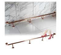 Stainless Steel Foot Rail Kit47.2"x7.9" Brushed Tubing Horizontal Deck Extender Flat Hand Railing for Bars Restaurants and Home Use - Durable & Stylish Support