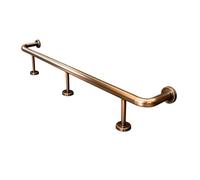 Stainless Steel Foot Railing Kit 15ft with Installation Accessories Durable Rose Gold Bar Railing for Indoor/Outdoor Pub Kitchen Loft Supports 330LBS Capacity