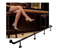 Stainless Steel Foot Rest for Bar Counter, Footrest Rail with Brackets & Installation Kit, Basement Pub Kick Customizable(1.2M/3.94FT)