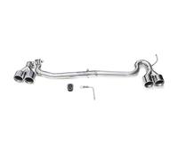 Stainless Steel For B&MW F10 F11 520i 523i 525i 528i 530i Dual Exhaust Pipe Up To M5 Look Quad Exhaust Tip Muffler Tip Tailpipe(Silver)
